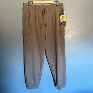 Avalanche outdoor jogger pants pockets large tan